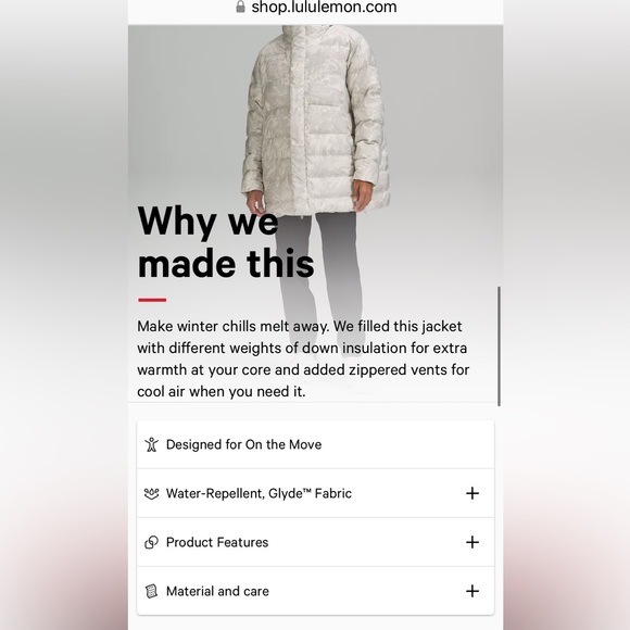 NWOT Men’s Lululemon Down Puffer Jacket - Picture 6 of 16